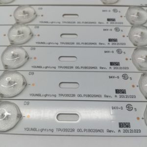 Подсветка TPV3922R 00.P1B02GA01 Rev.A (комплект 10 планок) (снятая, битый тв)