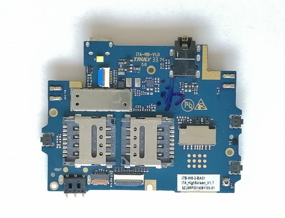Материнская плата Higscreen Omega Prime S (снятая,возможны пароли)