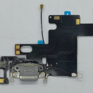 iPhone 6 Шлейф системный разъем + разъем гарнитуры + микрофон (серый)