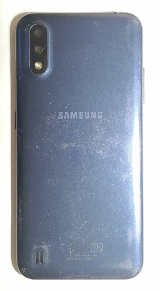 Samsung Galaxy A01 SM-A015F Задняя крышка+антенны+толкатели кнопок (снятый, оригинал)