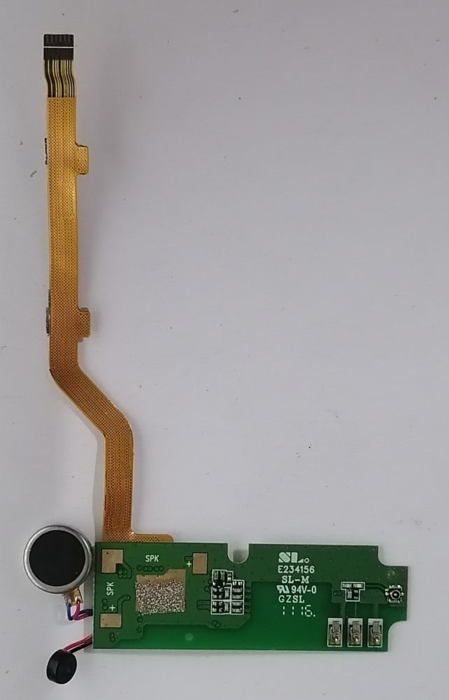Micromax Q415 Шлейф плата+вибромотр+микрофон