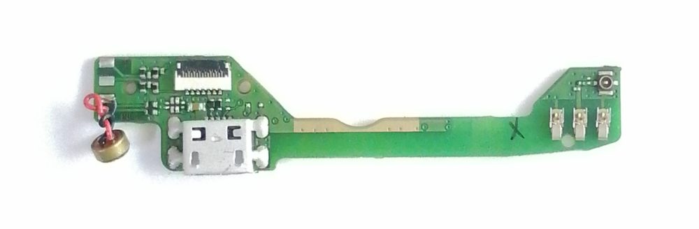 Fly FS502 Шлейф плата+системный разъем+микрофон (снятый, оригинал)