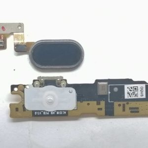 Meizu M3 Note Шлейф плата+микрофон+кнопка Home+толкатель