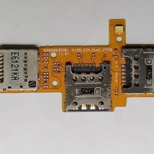 LG-K130E  Шлейф+слоты симки+слот microSD