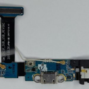 Samsung Galaxy S6 Edge SM-G925F Шлейф системный разъем + разъем гарнитуры (снятый, оригинал)