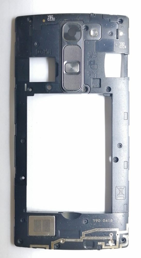 LG Magna (LG H502) Средняя часть корпуса+модуль основного динамика+кнопки включения,громкости (сняты