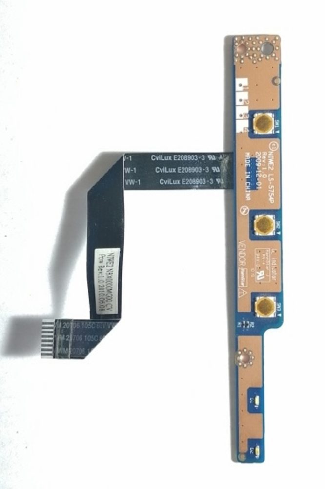 Lenovo G565 Шлейф+кнопка включения