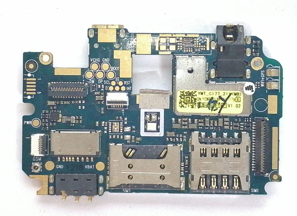 Micromax Q351 Материнская плата. Снятая (возможны пароли) — изображение 2