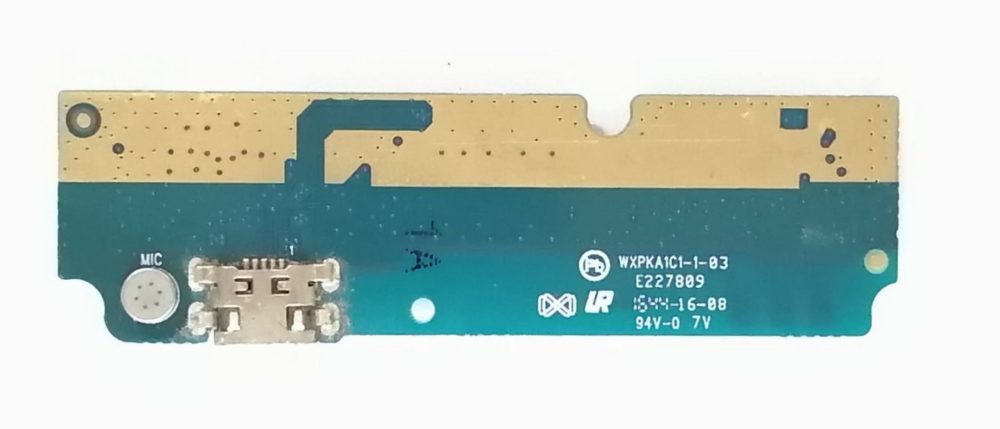 Нижняя плата, ситемный разъем, микрофон, вибромотор Haier T50 (снятый, оригинал) — изображение 2