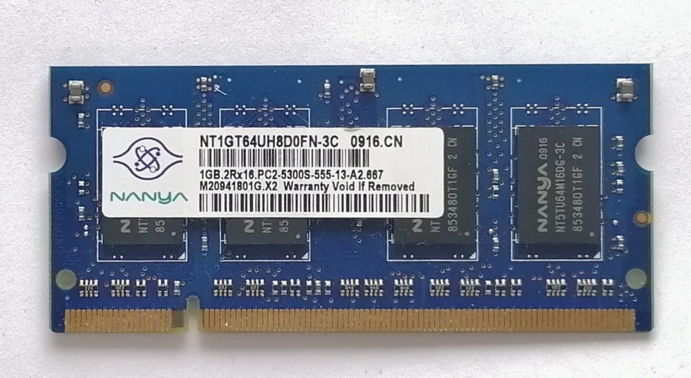 DDR 2 1Gb (NT1GT64UH8D FN-3C) (снятый, оригинал)