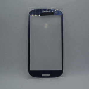 Стекло для переклейки на Samsung i9300 (синий)
