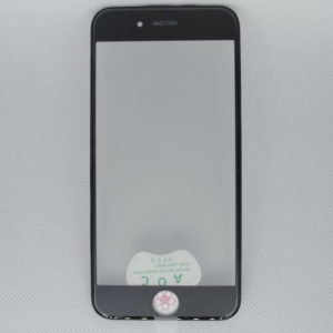 Стекло для переклейки на iPhone 6 в рамке + OCA (черный)