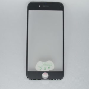 Стекло для переклейки на iPhone 6S в рамке + OCA (черный)