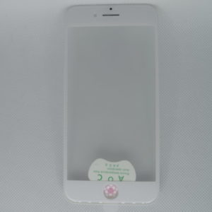 Стекло для переклейки на iPhone 8 в рамке + OCA (белый)