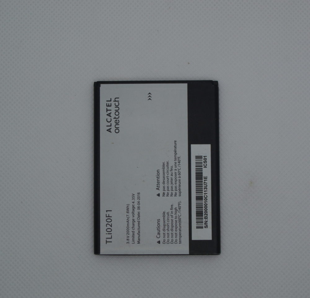 Alcatel Аккумулятор TLi020F1/TLi020F (снятый, оригинал) — изображение 2