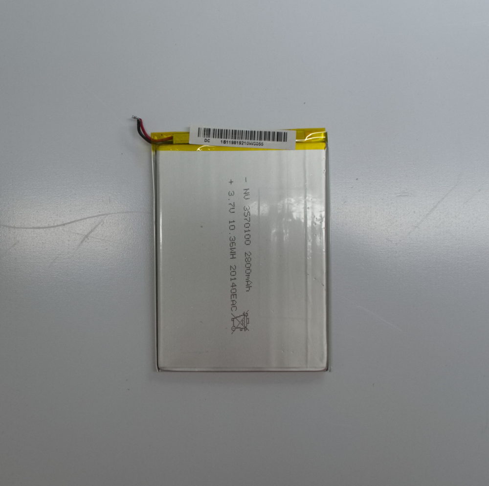 Аккумулятор для планшета SUPRA M726G (3.7v до 2800mAh 95*70*3 mm) (разбор, оригинал)