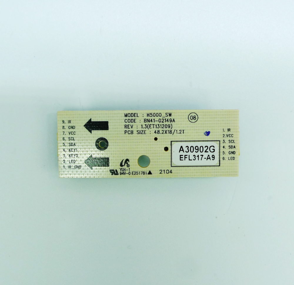 Плата управления H5000_SW BN41-02149A REV 1.3 (ET131209) для Samsung T32E315EX (снятый, оригинал) — изображение 2