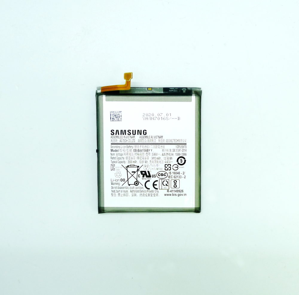 Аккумулятор EB-BA415ABY для Samsung A415F Galaxy A41 (снятый, оригинал)