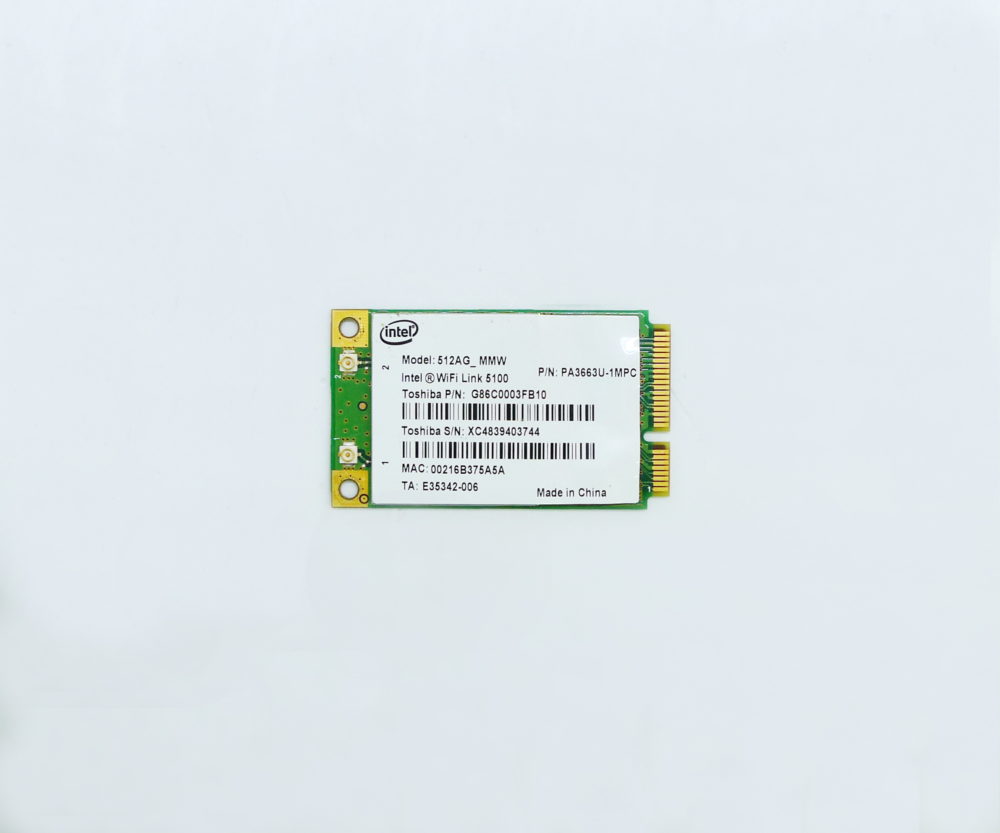 Wi-Fi модуль Intel 512AG_MMW для Toshiba Satellite A300 (снятый, оригинал)