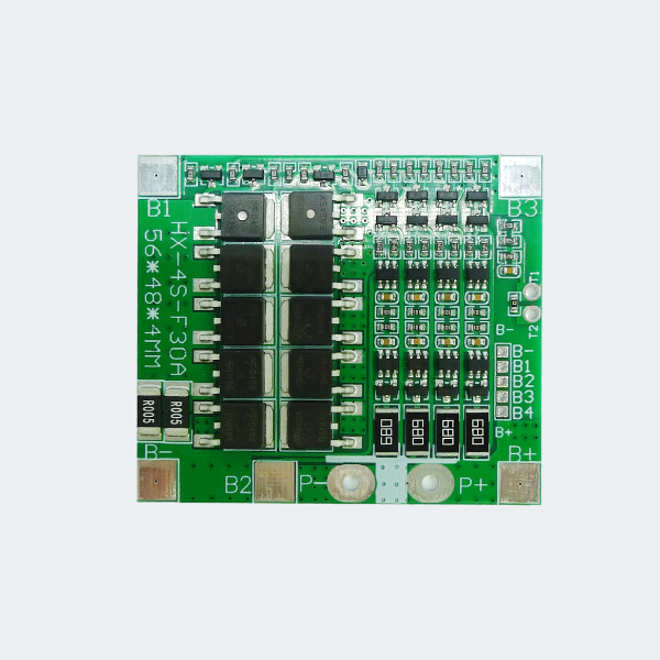 BMS плата HX-4S-F30A 16В 30A для 4-х литиевых аккумуляторов с балансиром (5 штук) — изображение 2