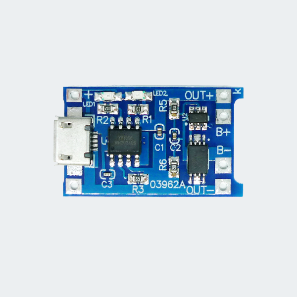 Плата зарядки Li-Ion аккумулятора, элемента 18650, Micro-usb — изображение 3