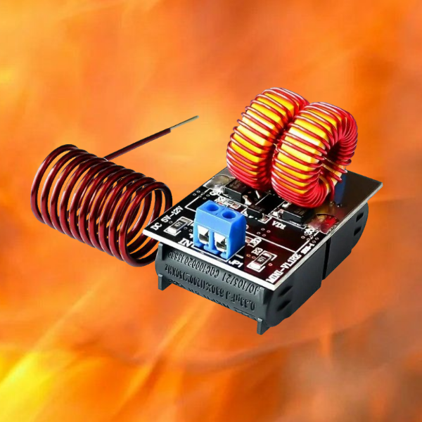 Мини-индукционный нагреватель Mini ZVS DC 5-12 В, 120 Вт c катушкой зажигания 2 штуки — изображение 3