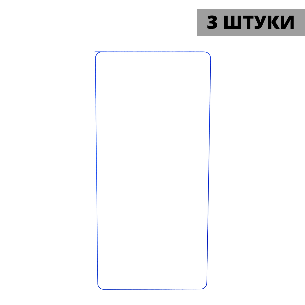 Набор гидрогелевых защитных пленок Vivo NEX S (3 штуки) — изображение 3
