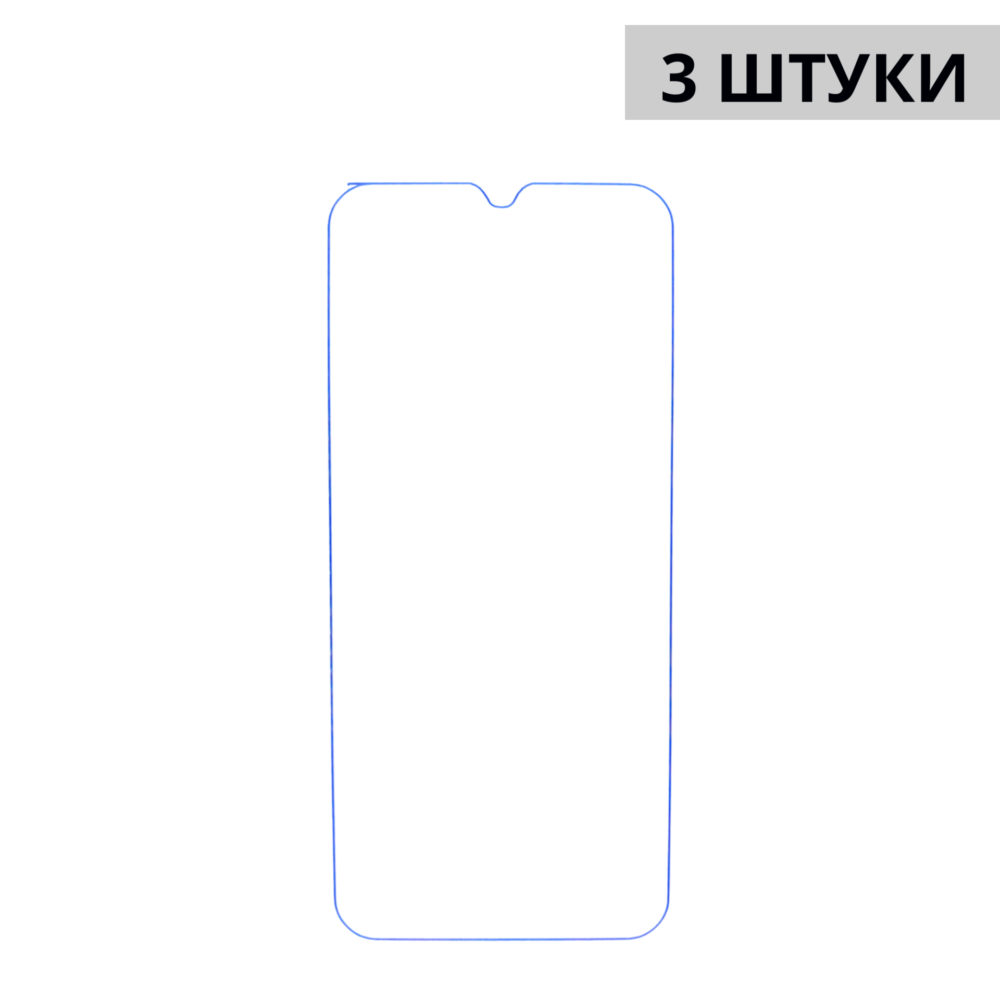 Набор гидрогелевых защитных пленок Samsung Galaxy A02s / A03s (3 штуки) — изображение 3