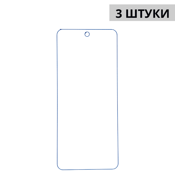 Набор гидрогелевых защитных пленок Motorola Edge 20 Lite (3 штуки) — изображение 3