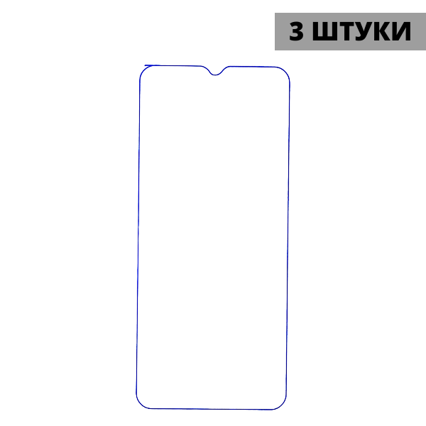 Набор гидрогелевых защитных пленок Vivo iQOO U3 / Vivo iQOO U3X (3 штуки) — изображение 3
