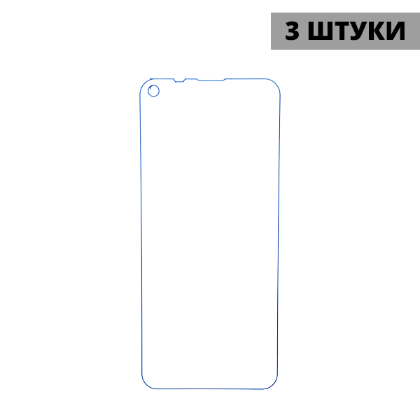 Набор гидрогелевых защитных пленок Tecno Spark 5 / Spark 5 Pro (3 штуки) — изображение 3