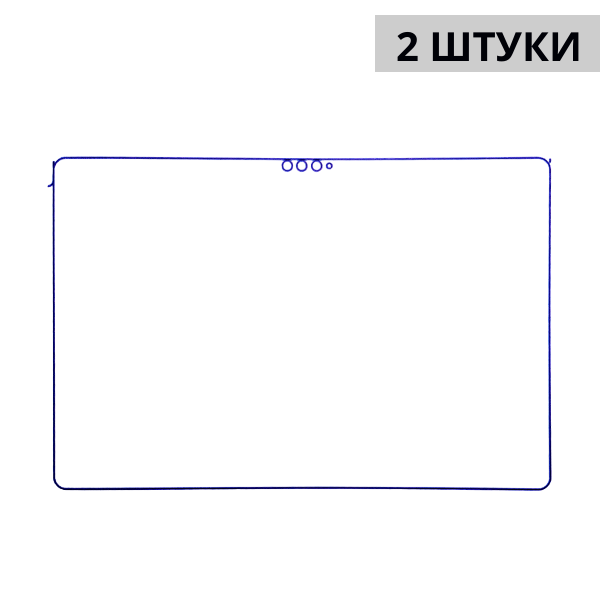 Набор гидрогелевых защитных пленок OSCAL PAD 13 (2 штуки) — изображение 3