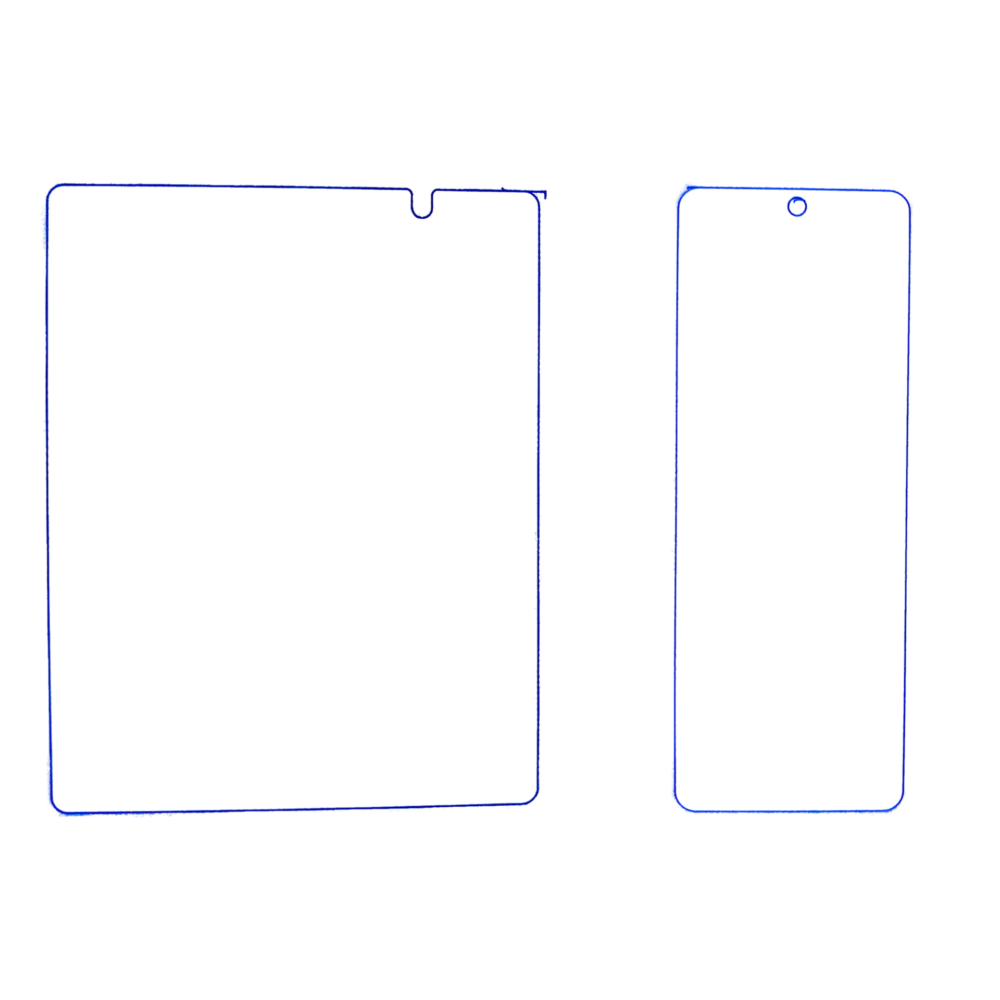 Набор гидрогелевых защитных пленок Samsung Galaxy Z Fold 3 (главный экран, экран фронтальной панели) — изображение 3
