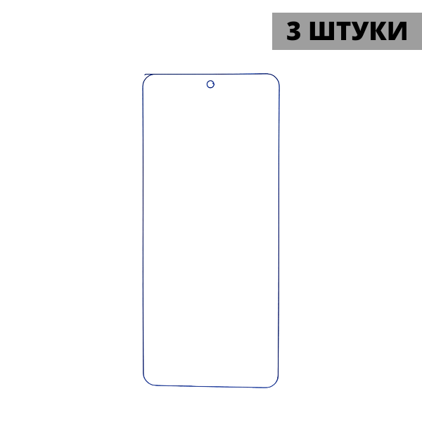 Набор гидрогелевых защитных пленок Realme 14 5G (3 штуки) — изображение 3