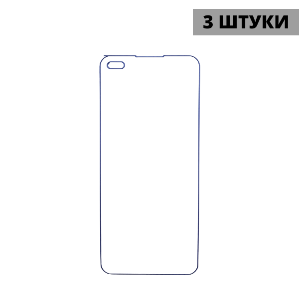 Набор гидрогелевых защитных пленок Realme X50 Pro (3 штуки) — изображение 3